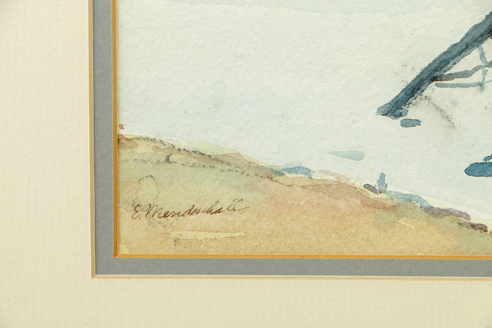 Emma Mendenhall Watercolor Painting on Paper Waterscape