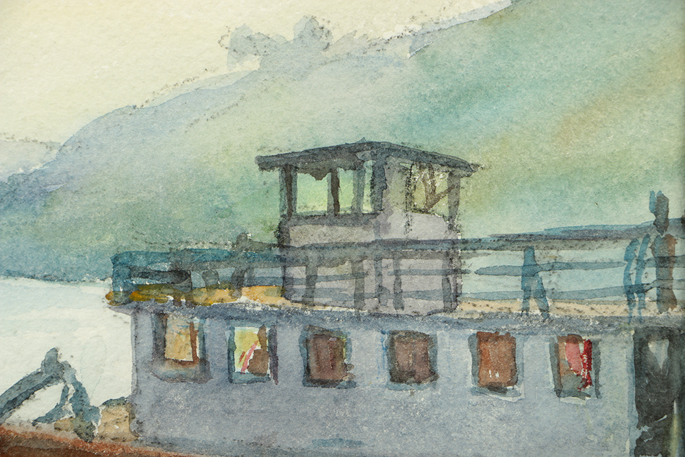 Emma Mendenhall Watercolor Painting on Paper Waterscape