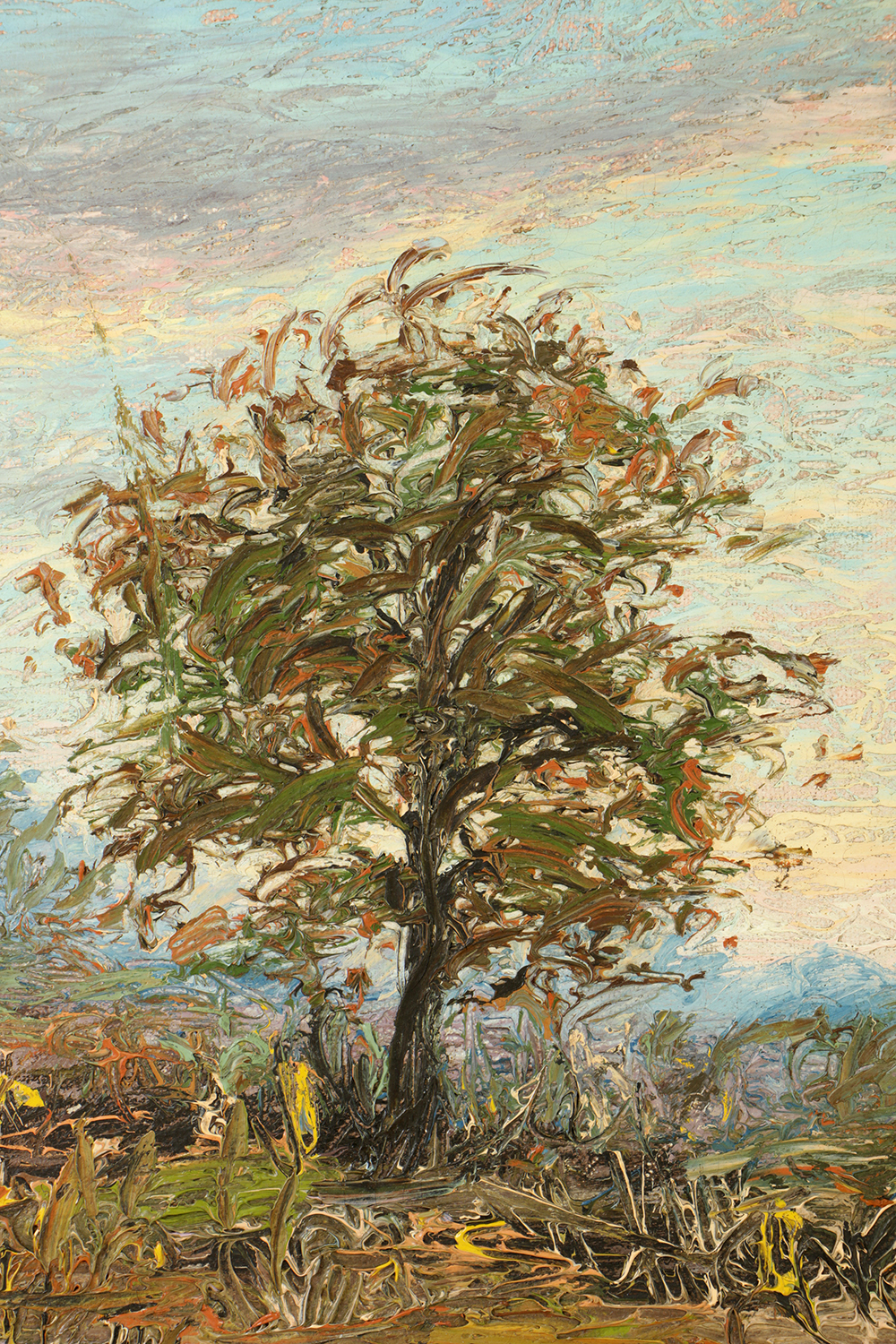 John Earhart Oil Painting on Canvas Board of Landscape