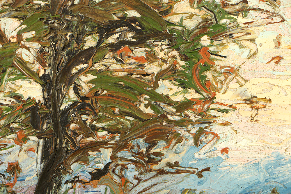 John Earhart Oil Painting on Canvas Board of Landscape