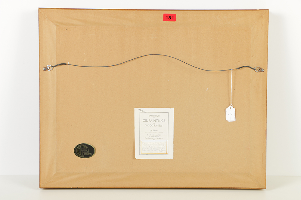 John Earhart Oil Painting on Canvas Board of Landscape