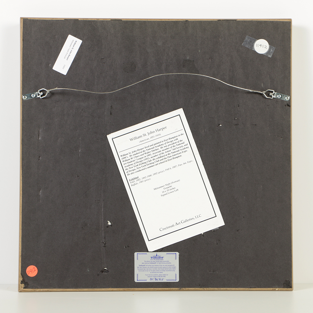 "Midsummer Night" Original Gouache by William St. John Harper