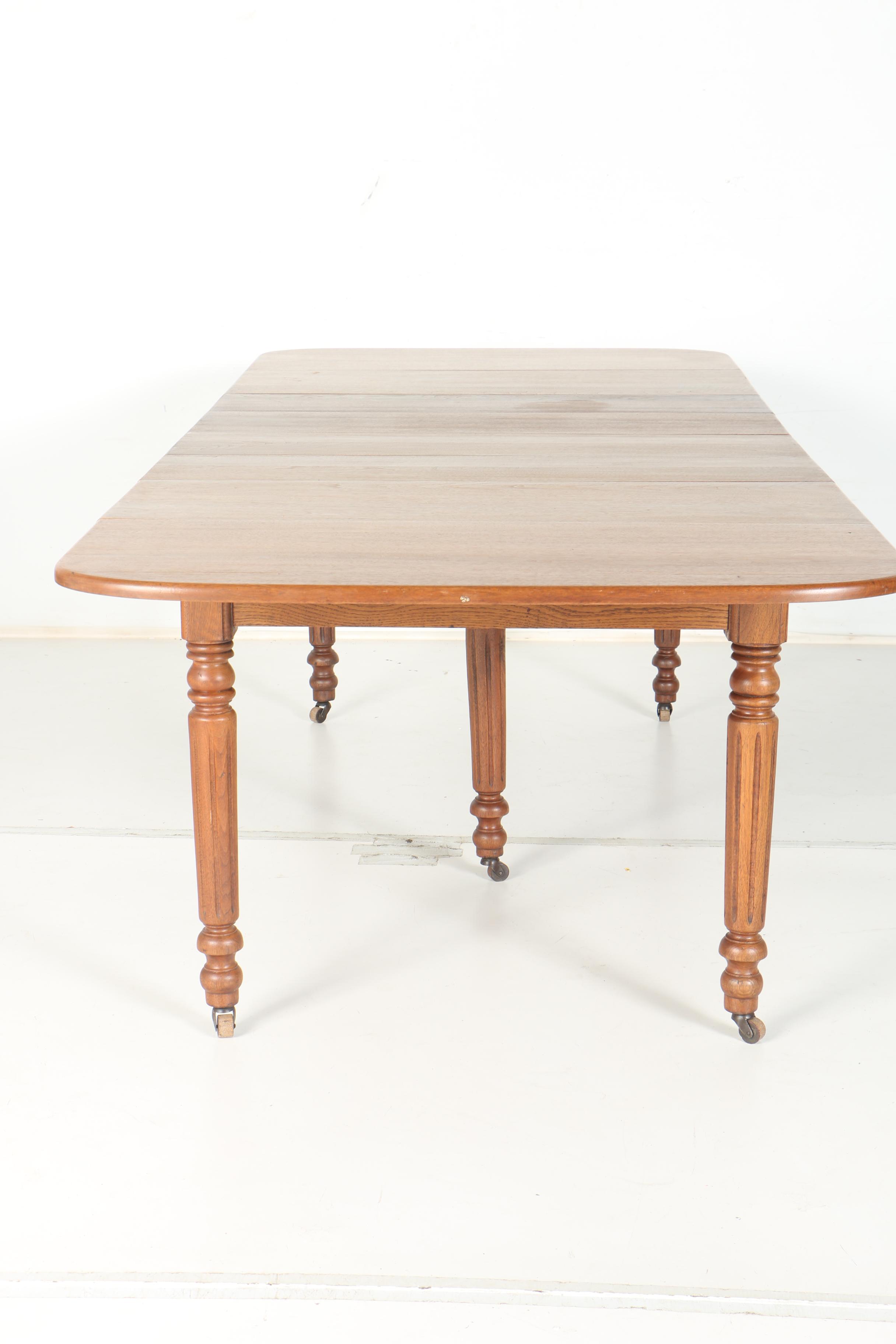 Drop Leaf Walnut Dining Table