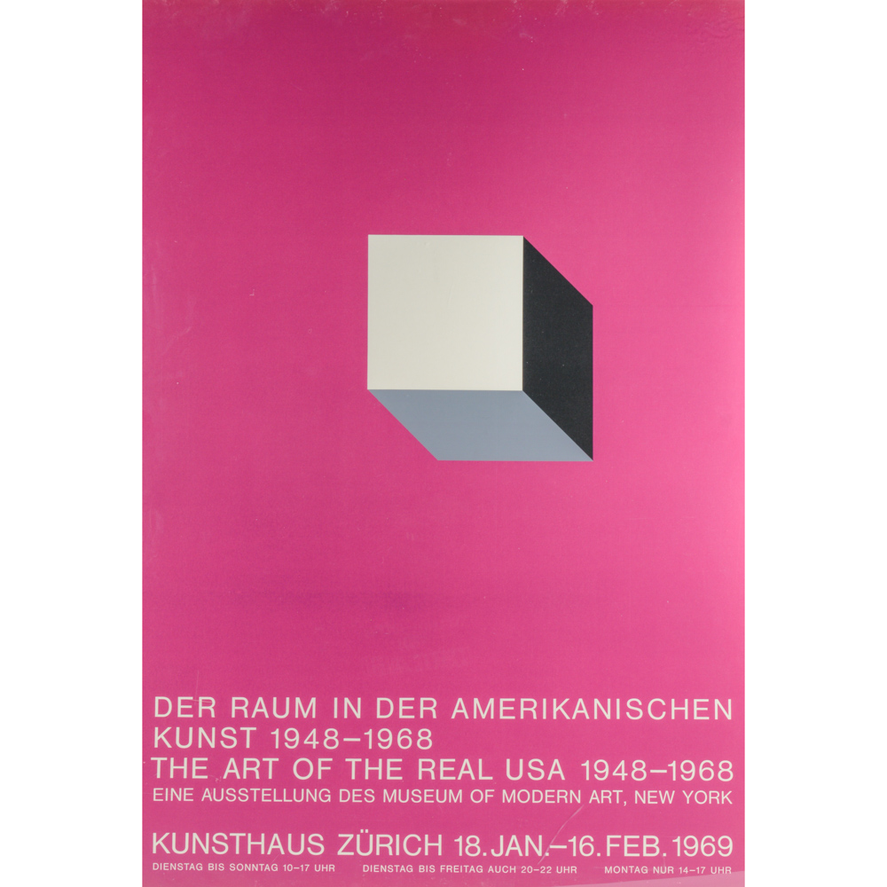 Exhibition Poster "The Art of the Real USA 1948-1968" Museum of Modern Art