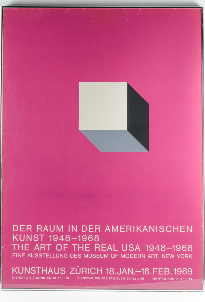 Exhibition Poster "The Art of the Real USA 1948-1968" Museum of Modern Art
