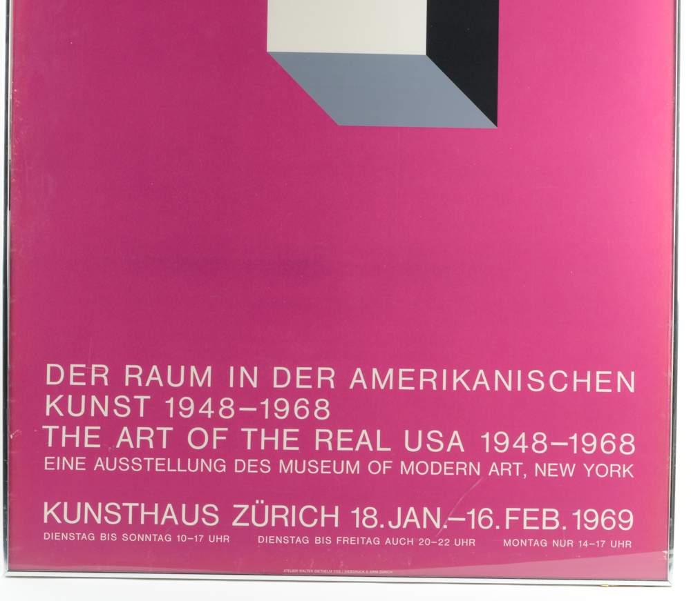 Exhibition Poster "The Art of the Real USA 1948-1968" Museum of Modern Art