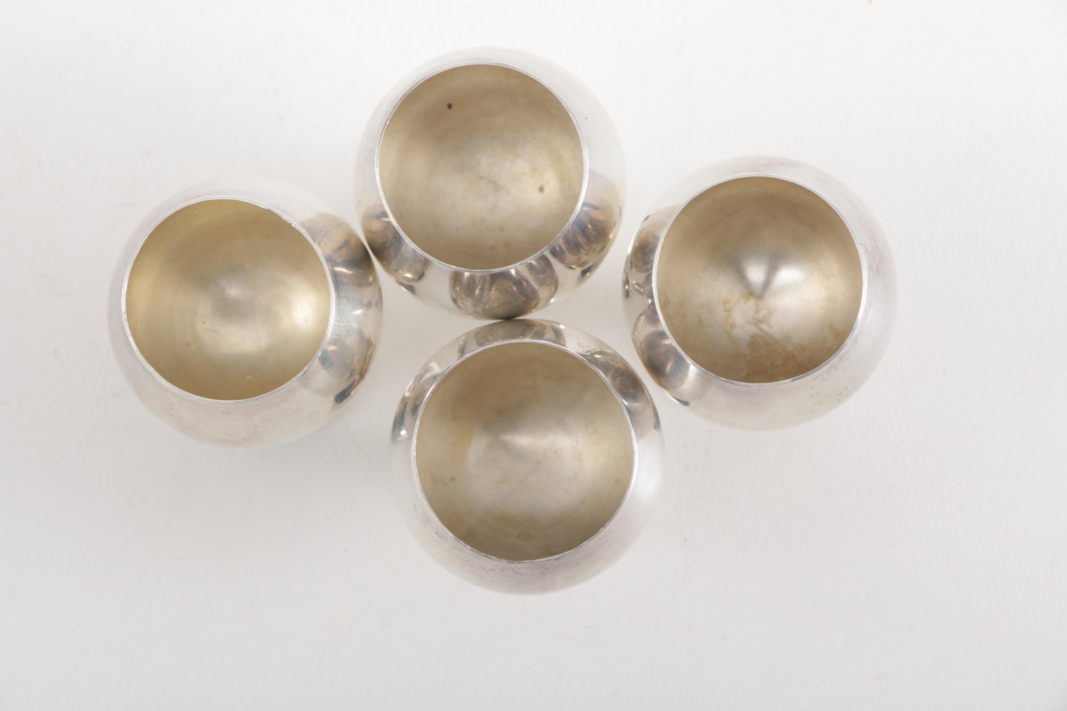 Gorham Manufacturing Co. Sterling Silver Cordial Goblets