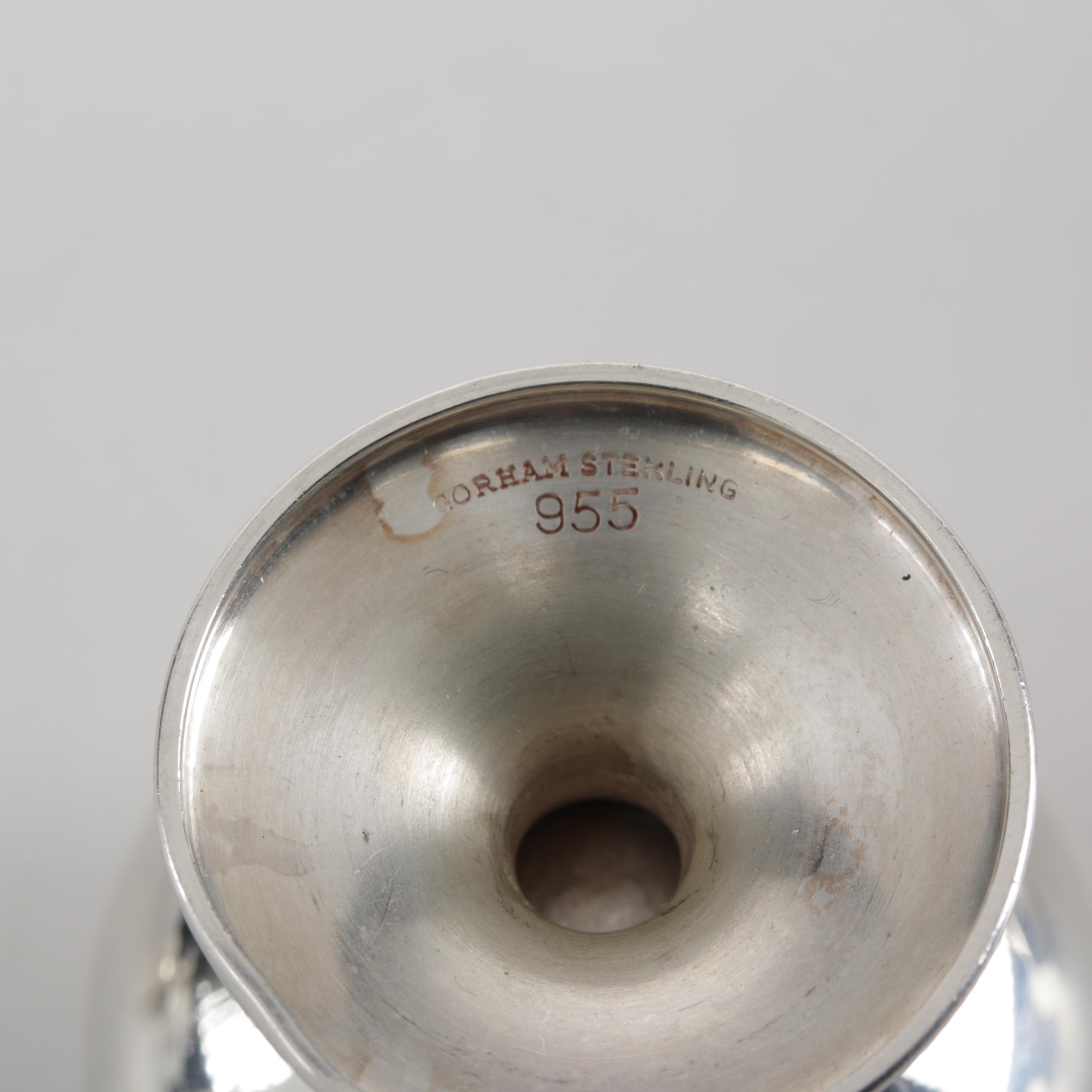Gorham Manufacturing Co. Sterling Silver Cordial Goblets