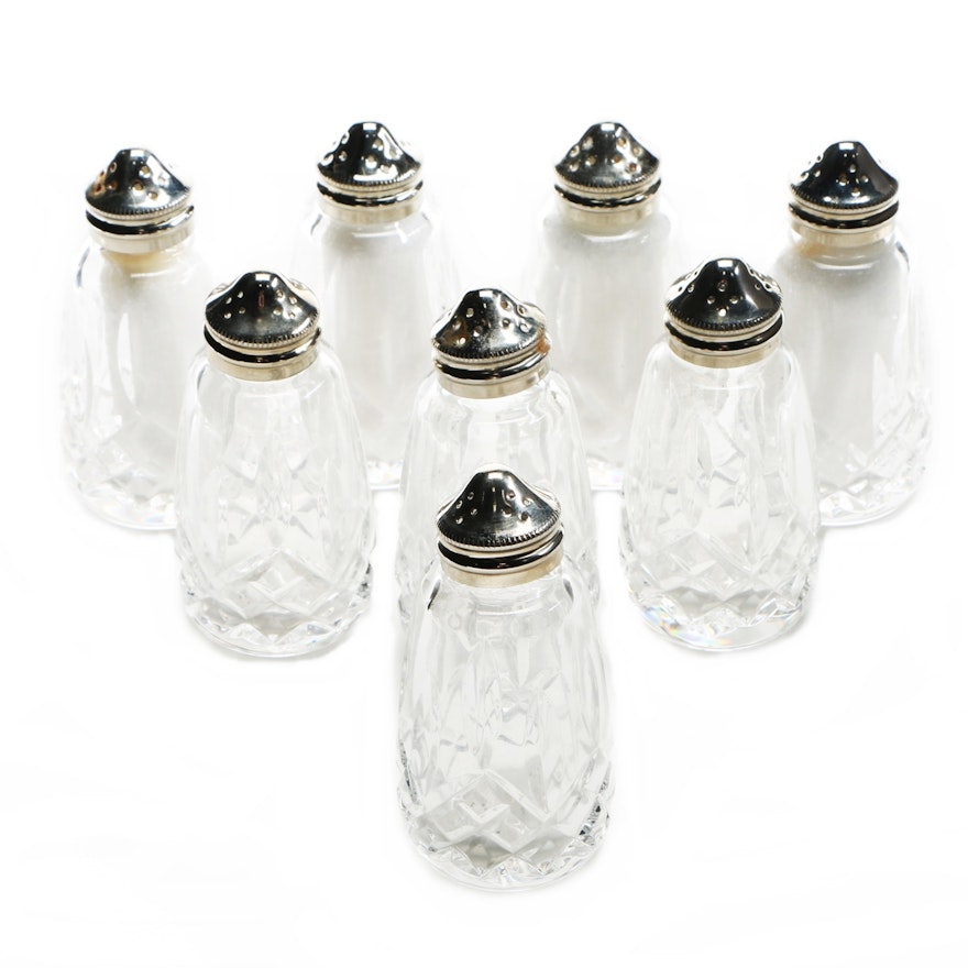 Four Pairs of Waterford "Linsmore" Crystal Salt & Pepper Shakers
