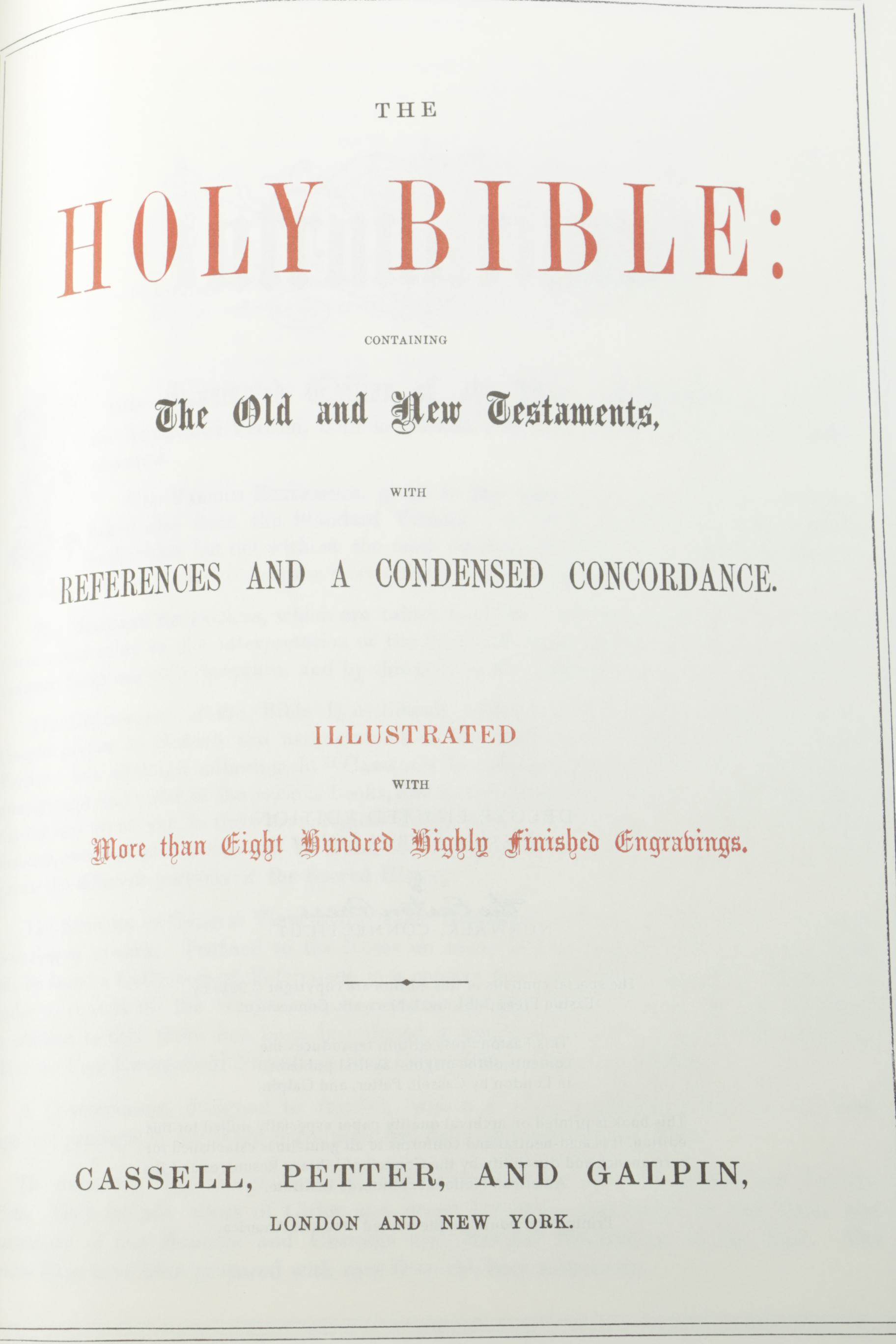 2010 Super Edition of Cassell's Illustrated Bible