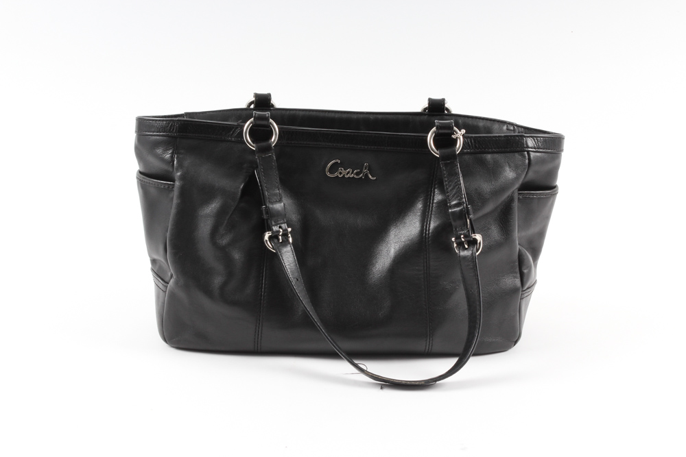 Coach Gallery Leather Tote And Wallet