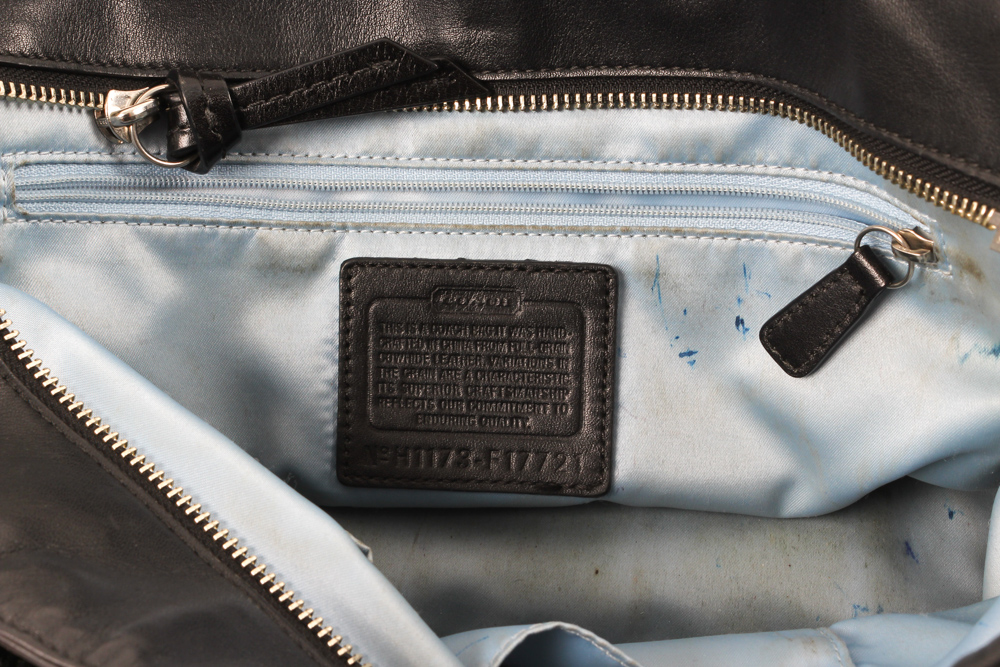 Coach Gallery Leather Tote And Wallet