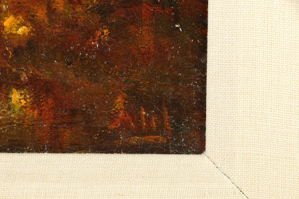 Henry Hammond Ahl Oil Painting on Board "The Old Oak"