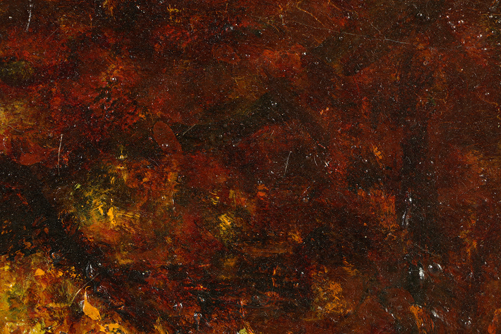 Henry Hammond Ahl Oil Painting on Board "The Old Oak"