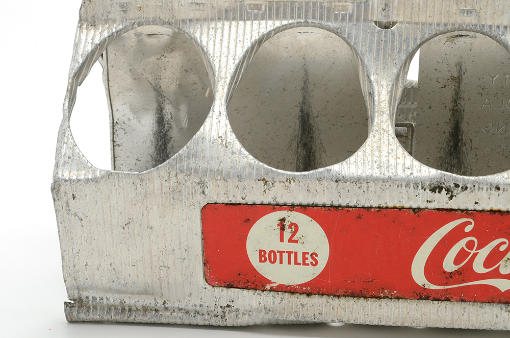 1952 Coca Cola "12 Pack" Soda Pop Aluminum Carrier