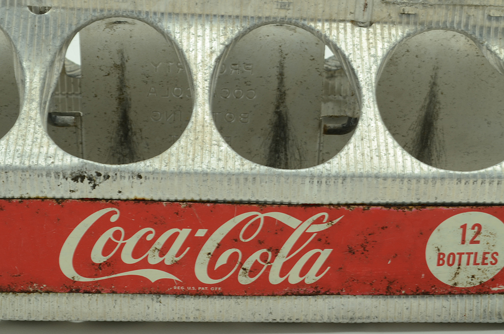 1952 Coca Cola "12 Pack" Soda Pop Aluminum Carrier