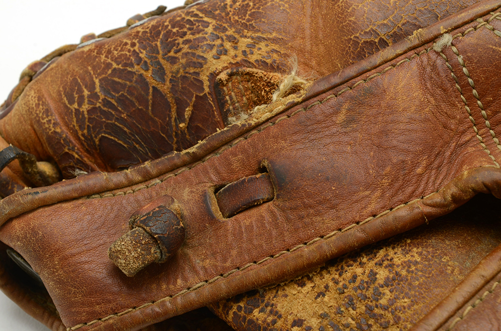 1950s Three Finger Military Baseball Glove