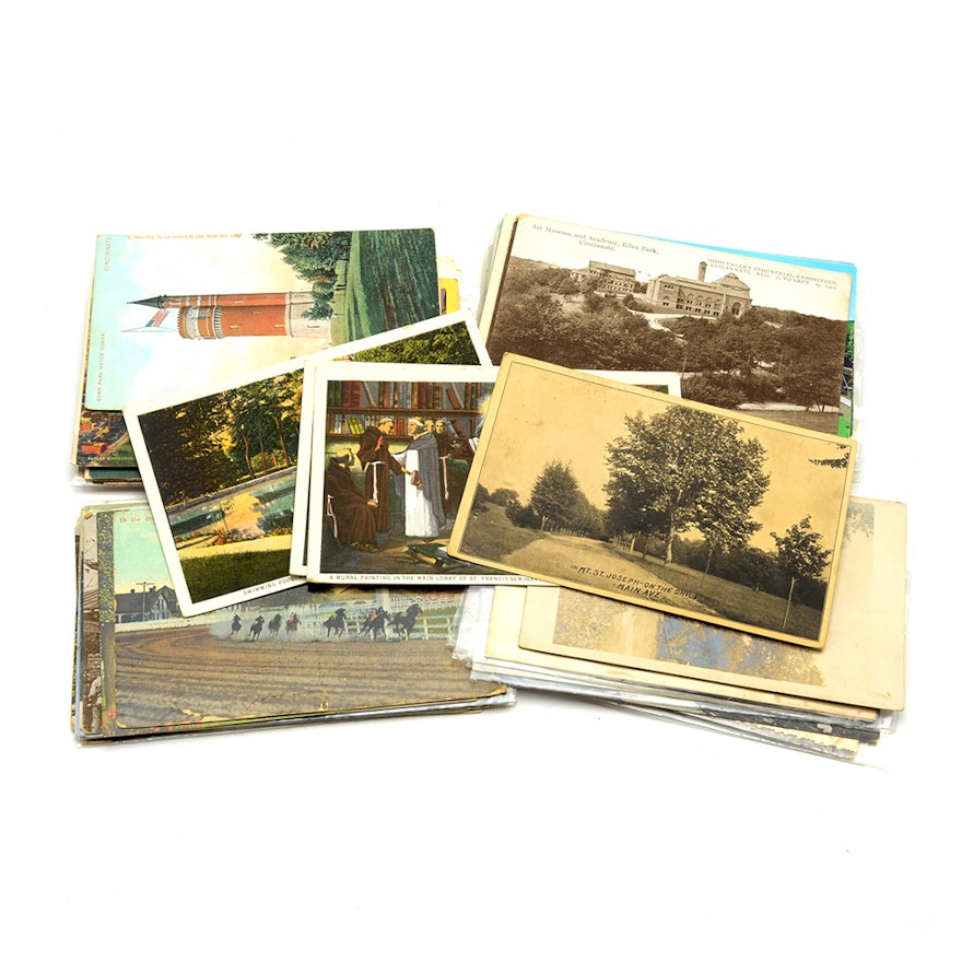 Vintage Cincinnati and Indiana Postcards