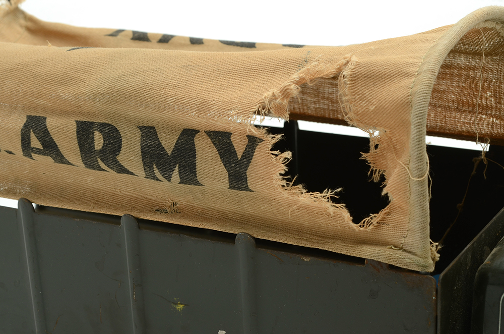 1950s-1960s Marx Toys US Army Truck With Cloth Canopy