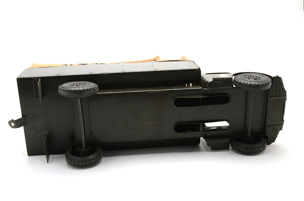 1950s-1960s Marx Toys US Army Truck With Cloth Canopy