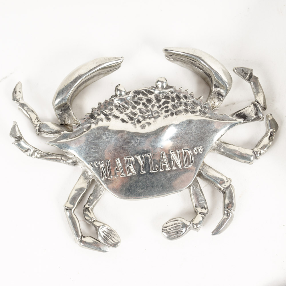 Tiffany & Co. Pewter Jewelry Bed and a Pewter Crab