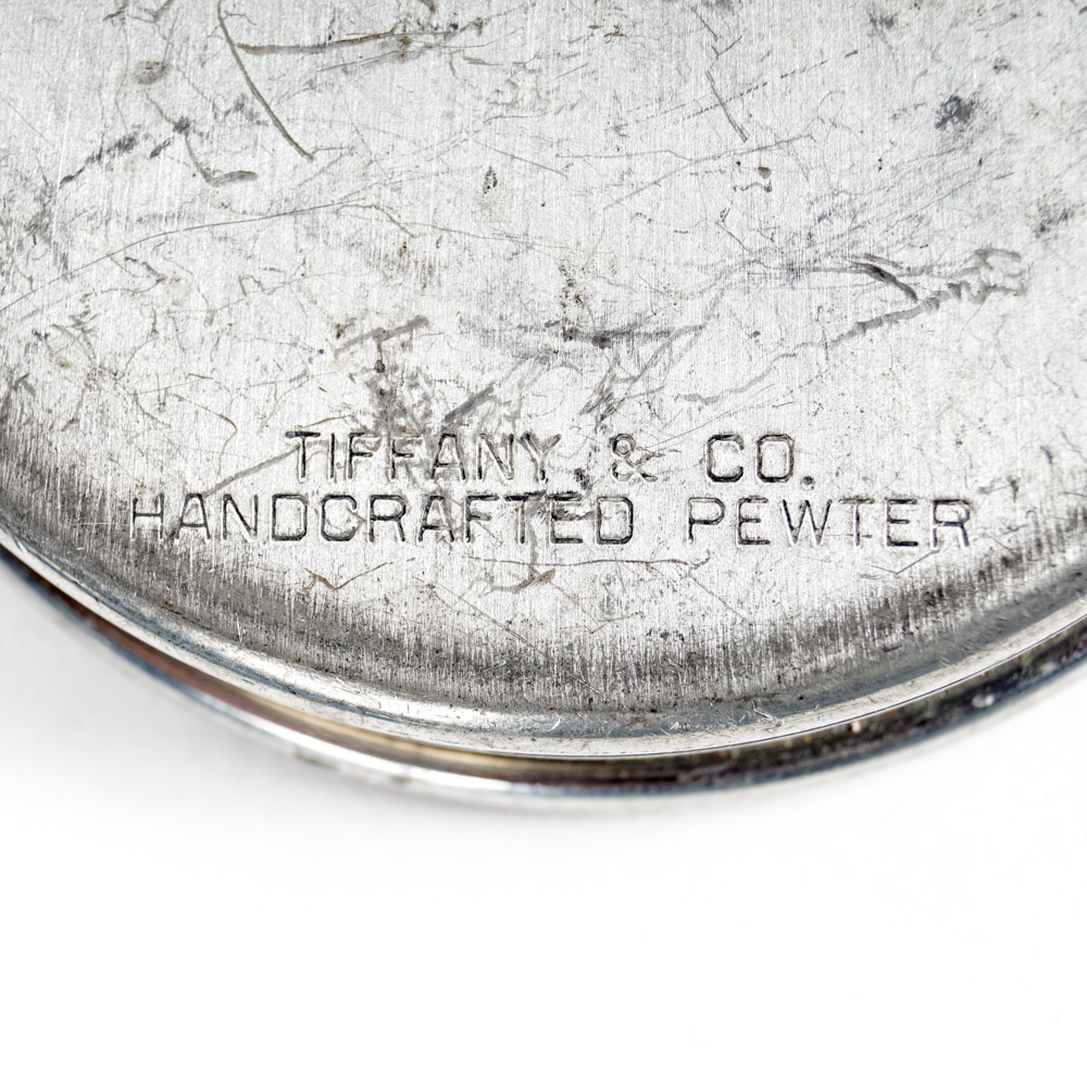 Tiffany & Co. Pewter Jewelry Bed and a Pewter Crab