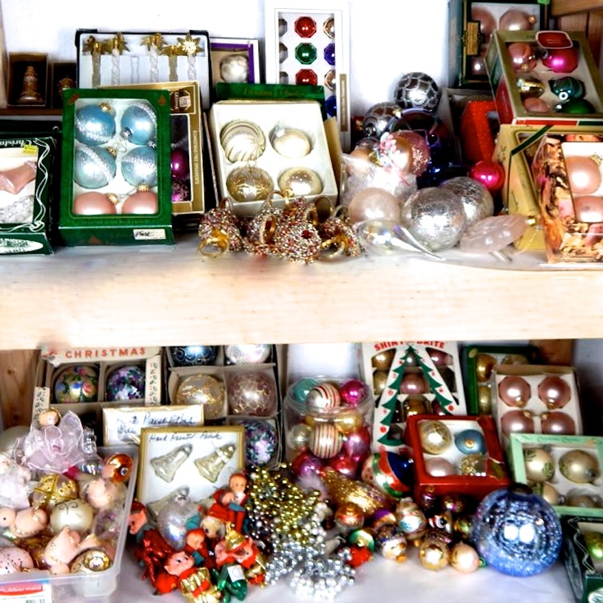 Assorted Group of Holiday Ornaments