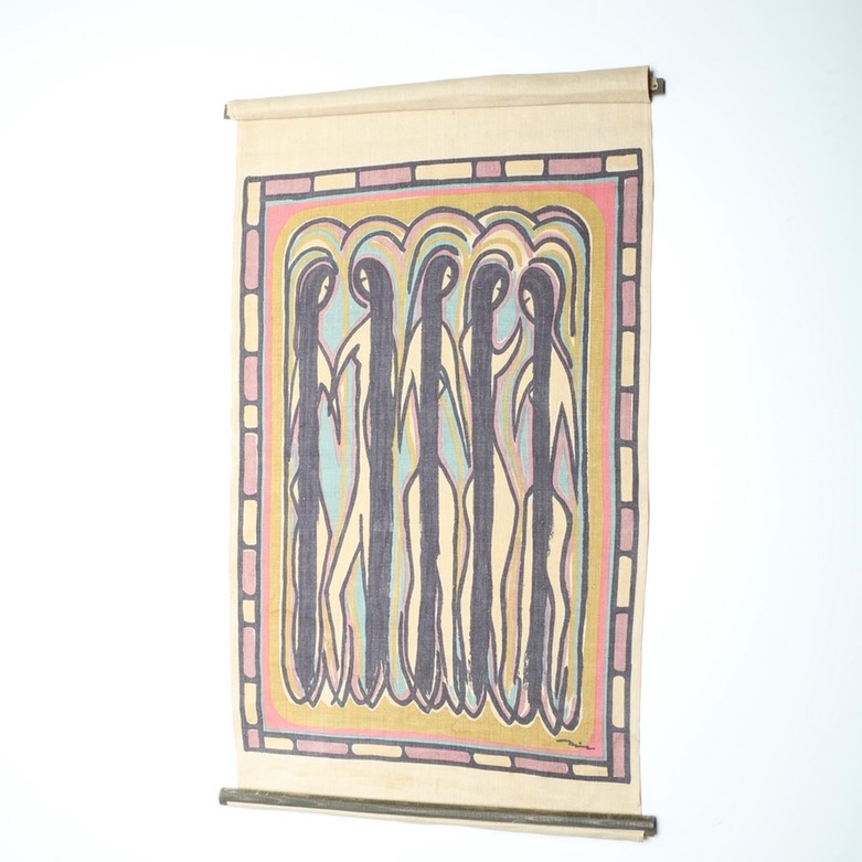 Art Print on Linen Wall Hanging