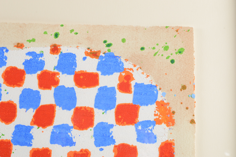 Joe Tilson Artist Proof Screenprint with Woodblock  "Conjunction, Swallowtail, Sesso "