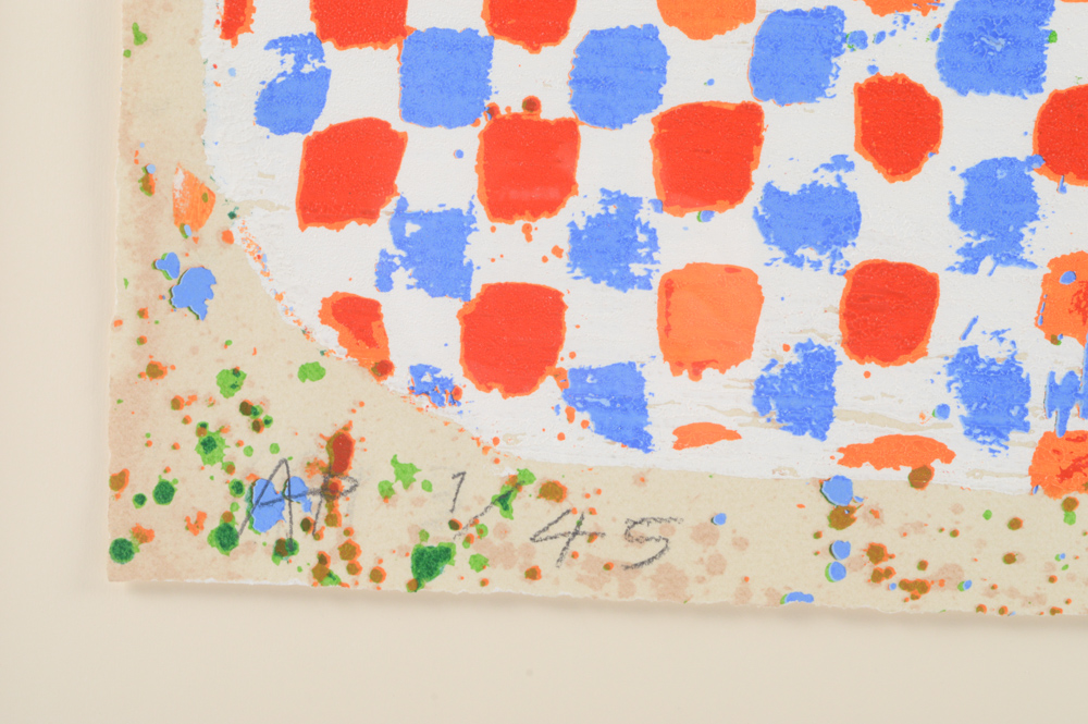 Joe Tilson Artist Proof Screenprint with Woodblock  "Conjunction, Swallowtail, Sesso "