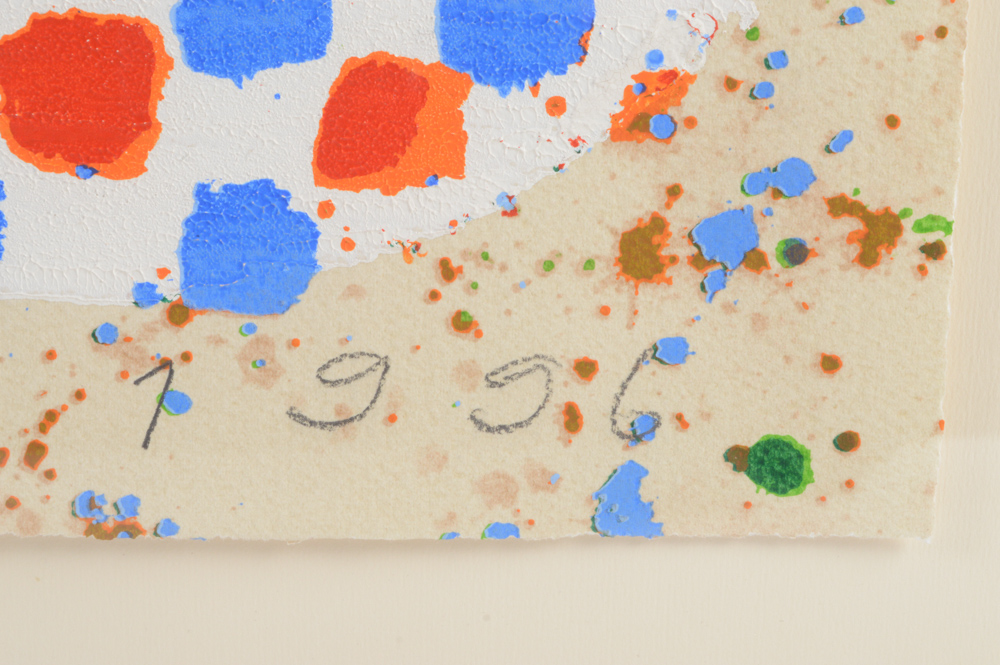 Joe Tilson Artist Proof Screenprint with Woodblock  "Conjunction, Swallowtail, Sesso "