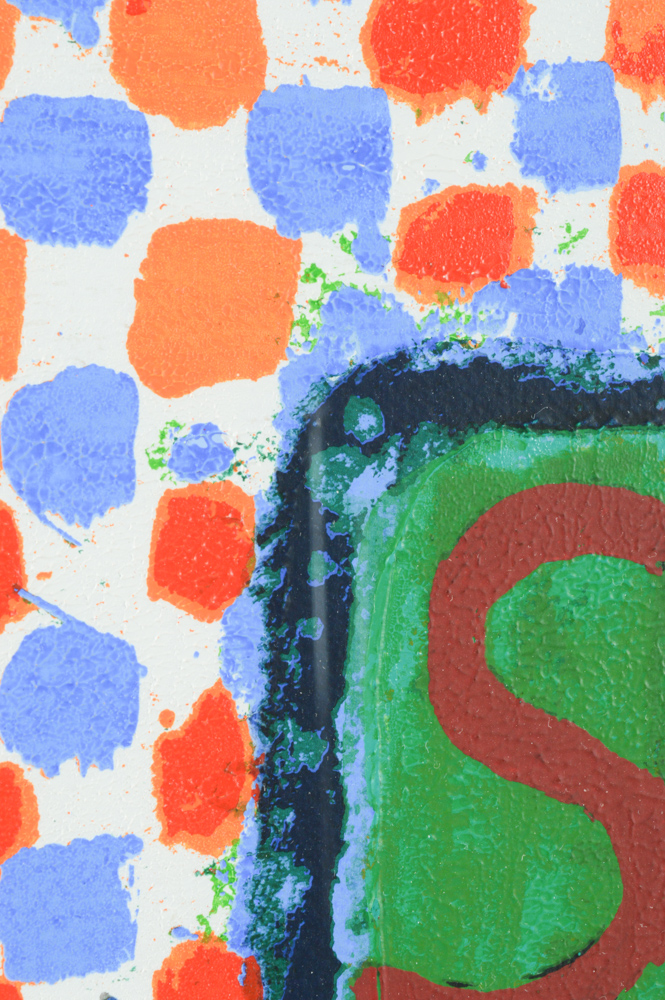 Joe Tilson Artist Proof Screenprint with Woodblock  "Conjunction, Swallowtail, Sesso "