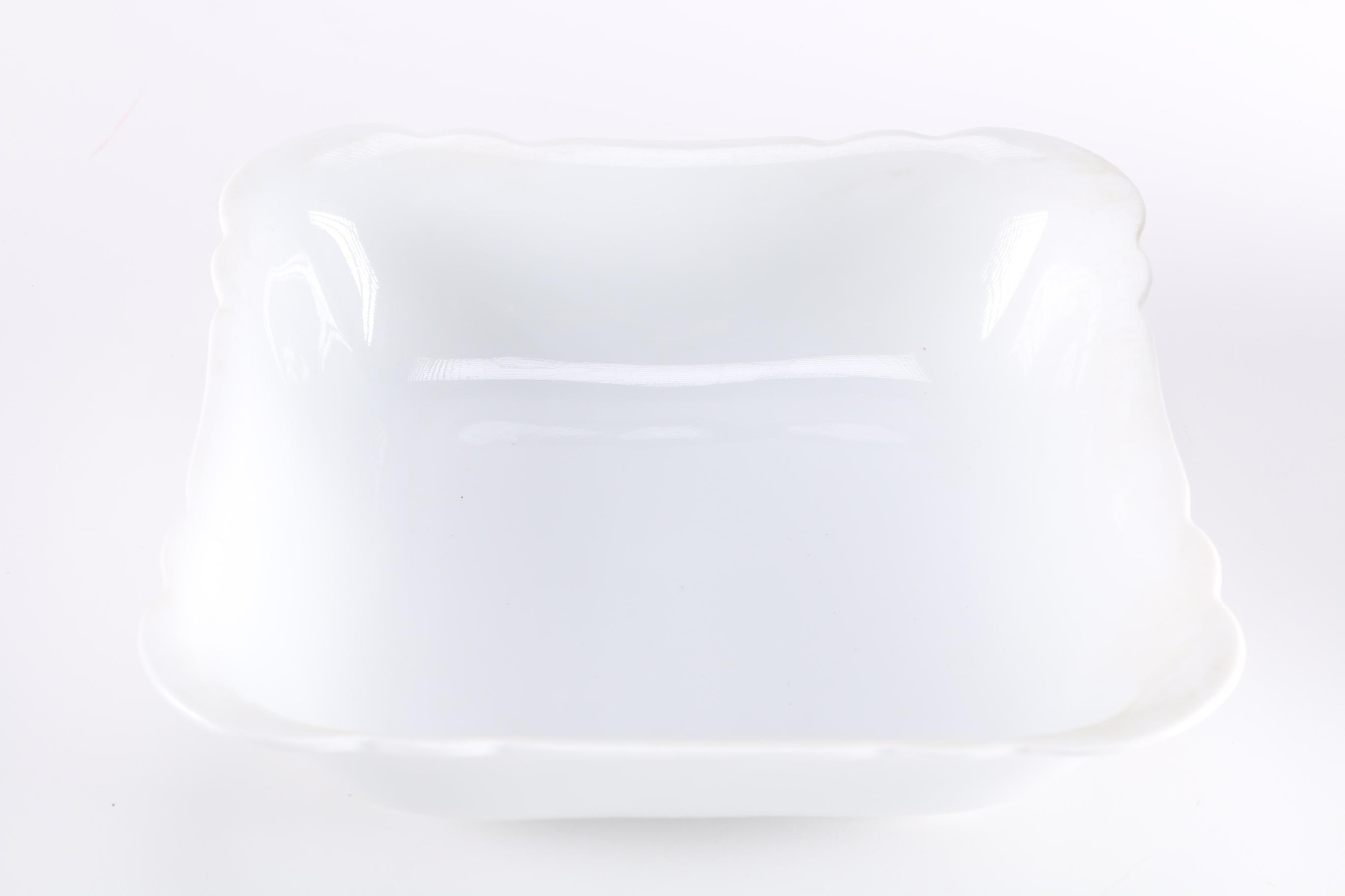 White Porcelain China Tableware Including Seltmann Weiden