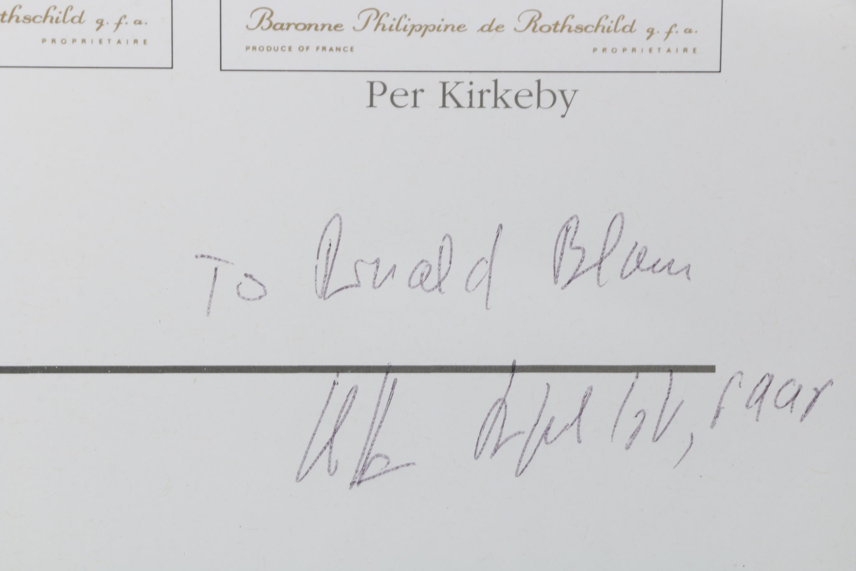 Château Mouton Rothschild Labels Offset Lithograph