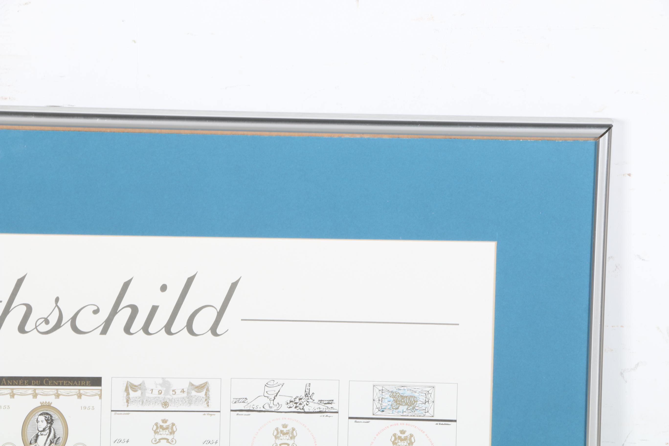 Château Mouton Rothschild Labels Offset Lithograph