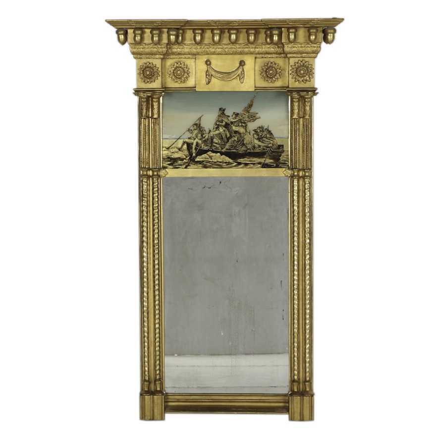 Early 19th Century Giltwood Pier Mirror