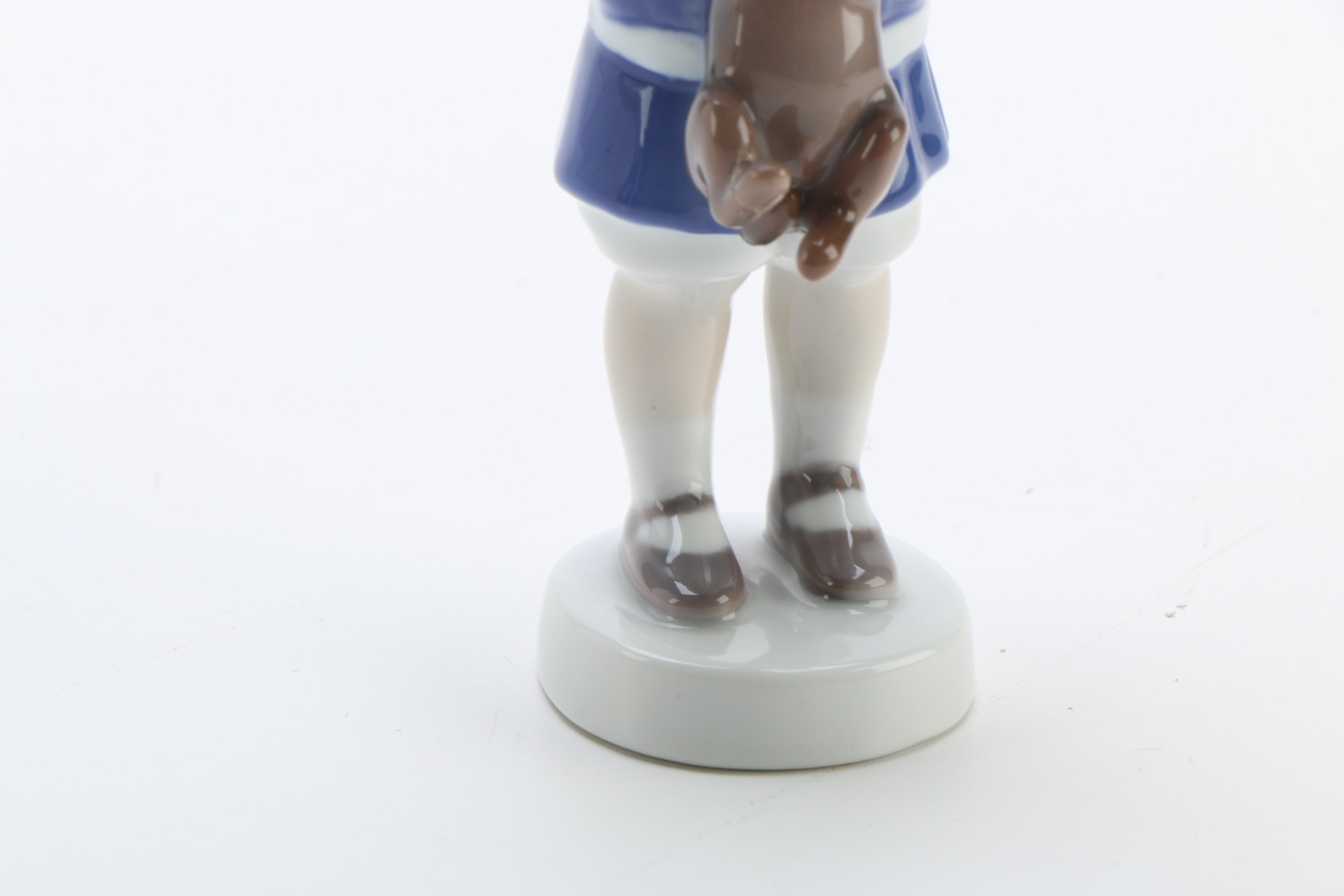 Bing & Grondahl Porcelain Figurine 'Ole With Dachshund'