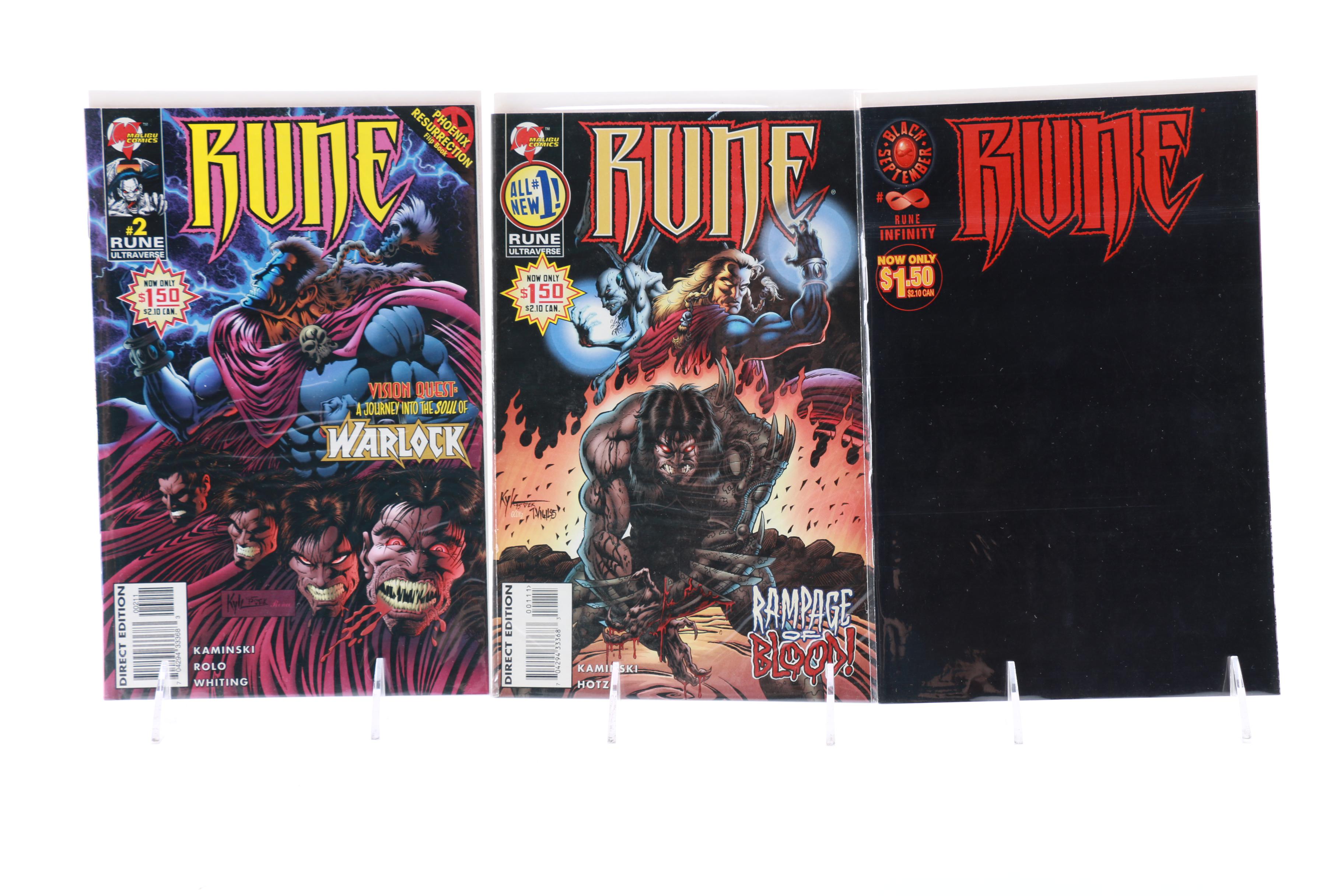 Modern Age Comics Including "Star Slammers" and "Rune"