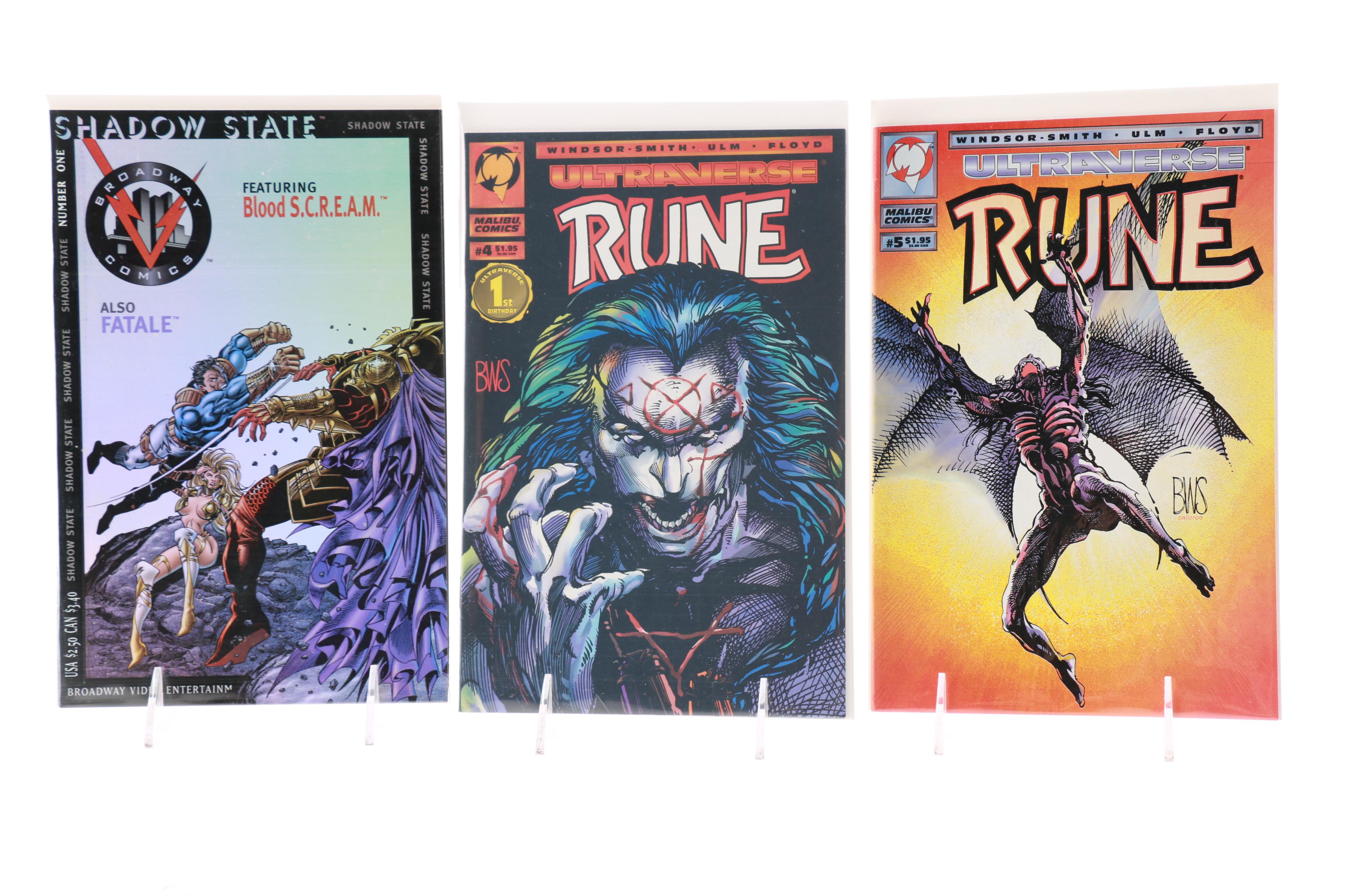 Modern Age Comics Including "Star Slammers" and "Rune"