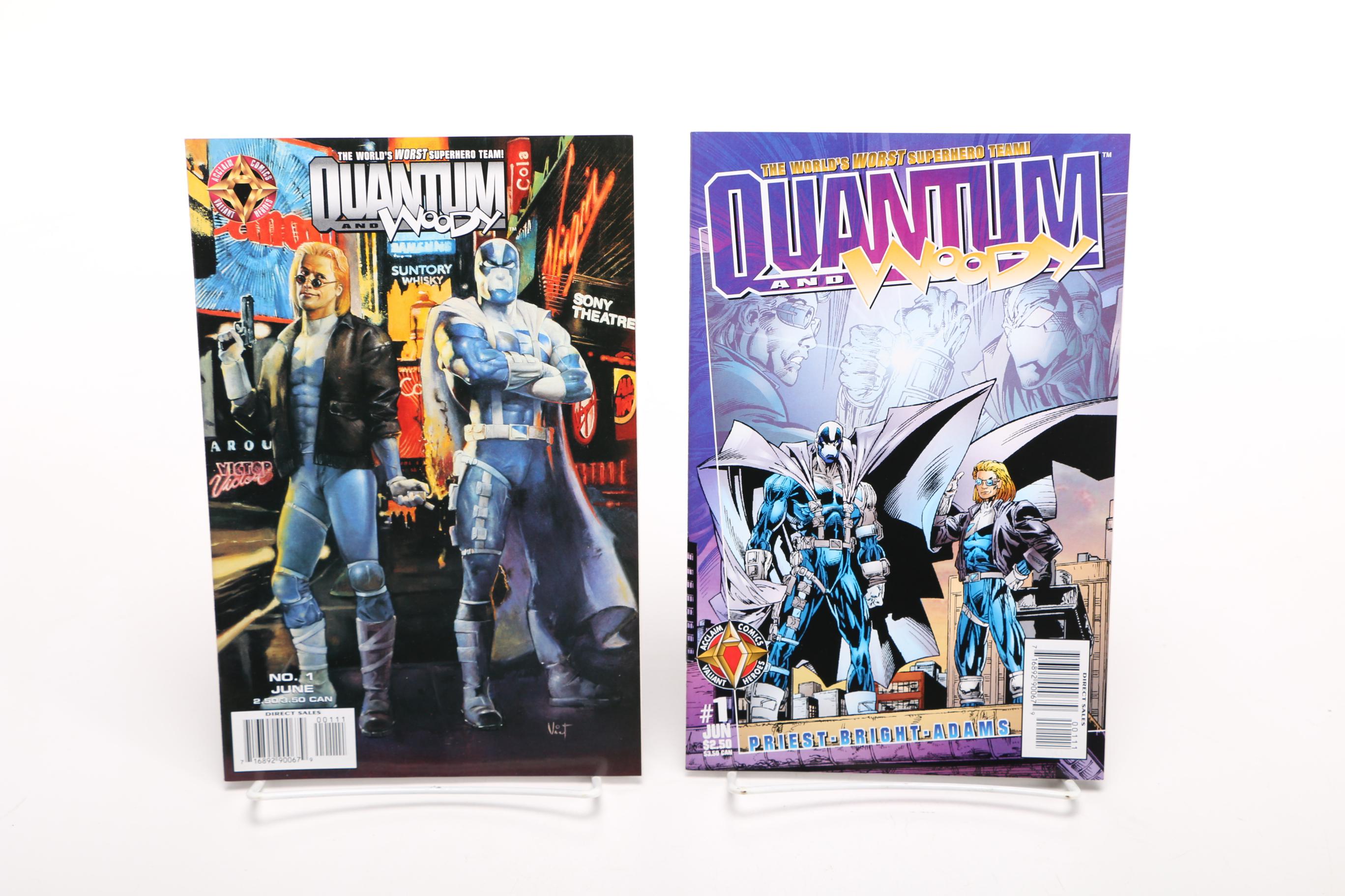 Acclaim, Malibu, and Topps Comic Books Including "Quantum and Woody"