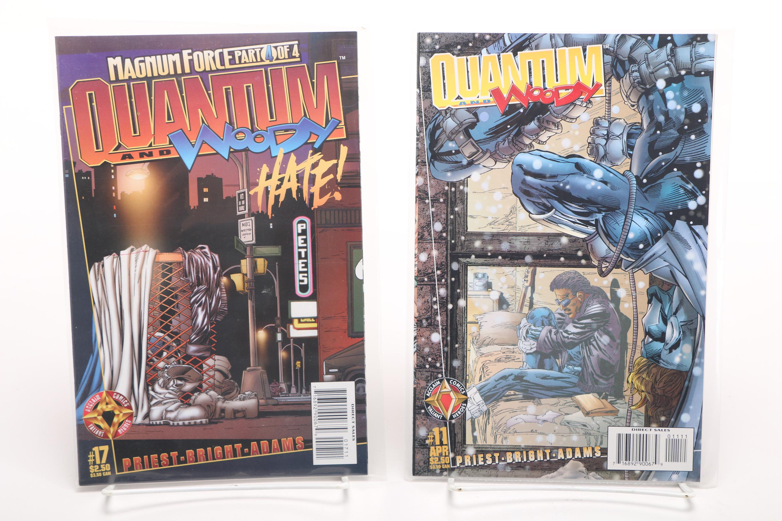 Acclaim, Malibu, and Topps Comic Books Including "Quantum and Woody"