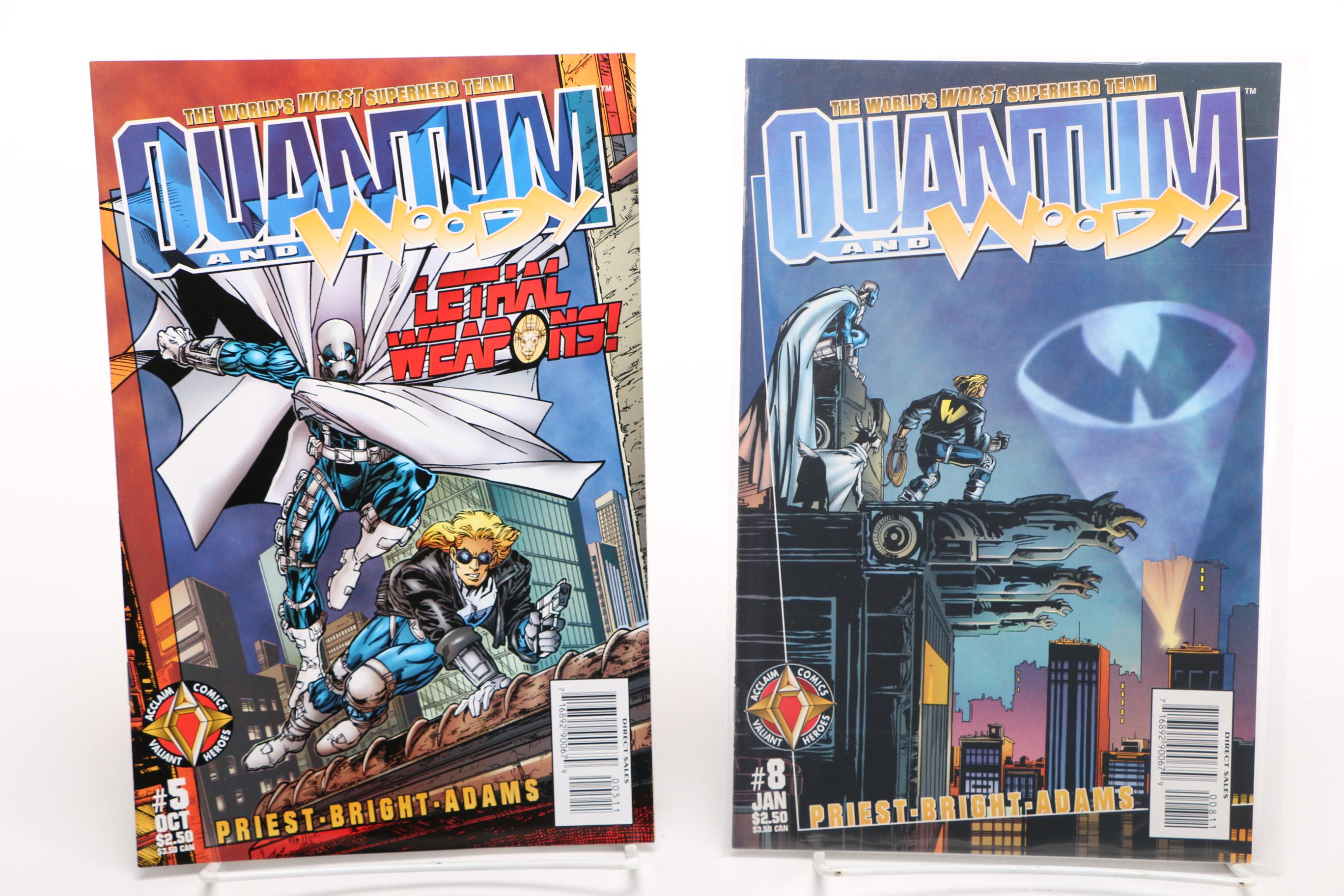 Acclaim, Malibu, and Topps Comic Books Including "Quantum and Woody"
