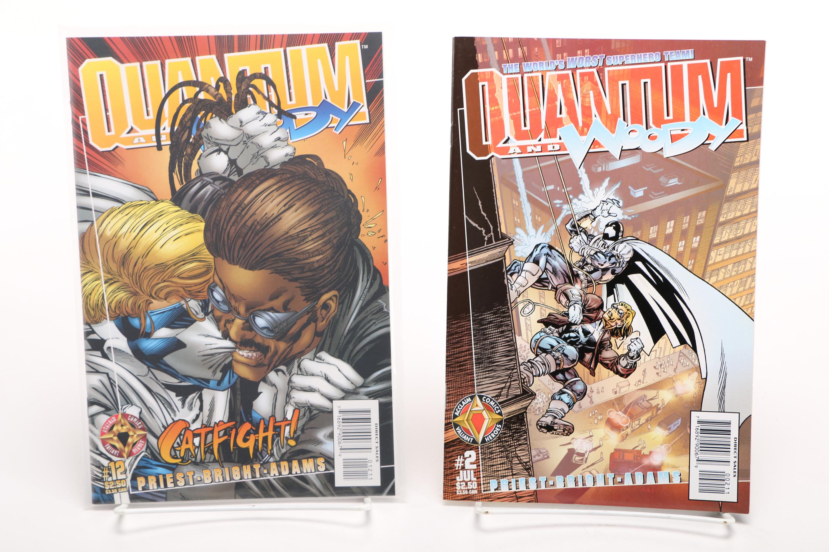 Acclaim, Malibu, and Topps Comic Books Including "Quantum and Woody"
