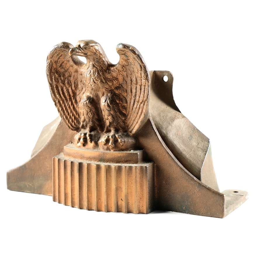 Cast Bronze Eagle Fire Truck Hood Ornament