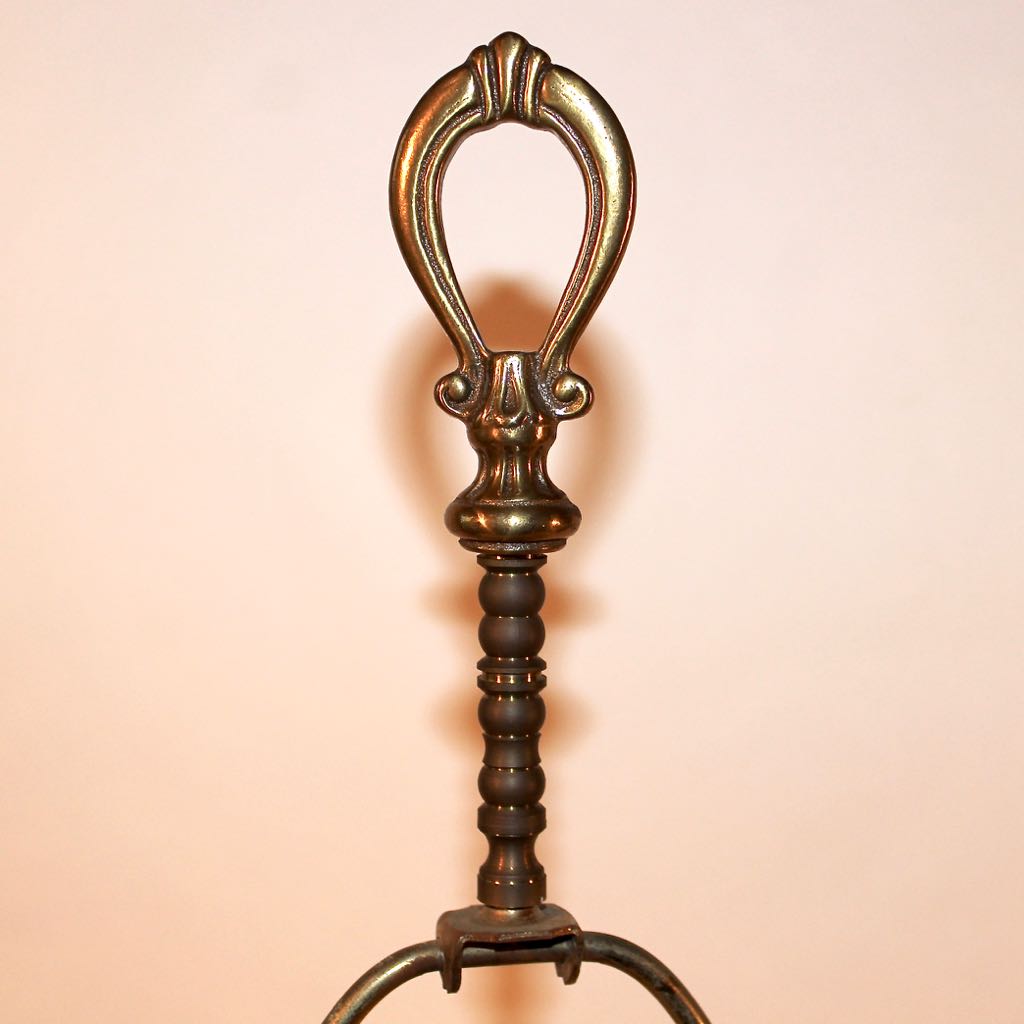 Mid-Century Hand Painted White Ceramic Table Lamp