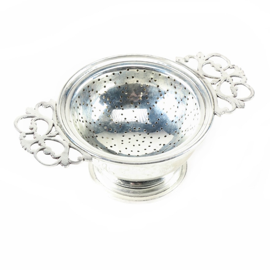 Currier & Roby Sterling Silver Tea Strainer