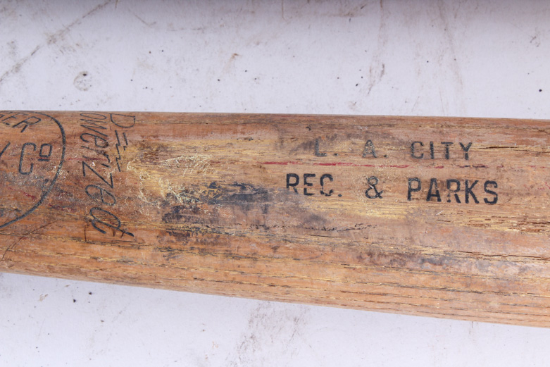 Pairing of Vintage Louisville Slugger Wooden Baseball Bats