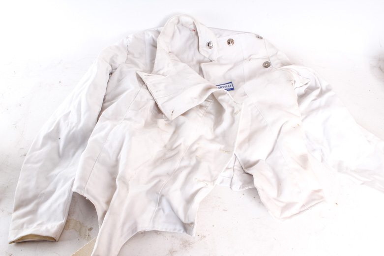 Vintage Castello Fencing Mask and Uniform Jacket