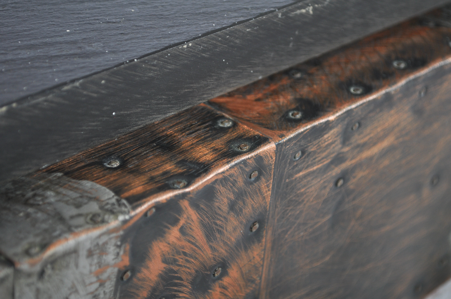 Wall Mounted Mirror and a Matching Slate Top Mantle