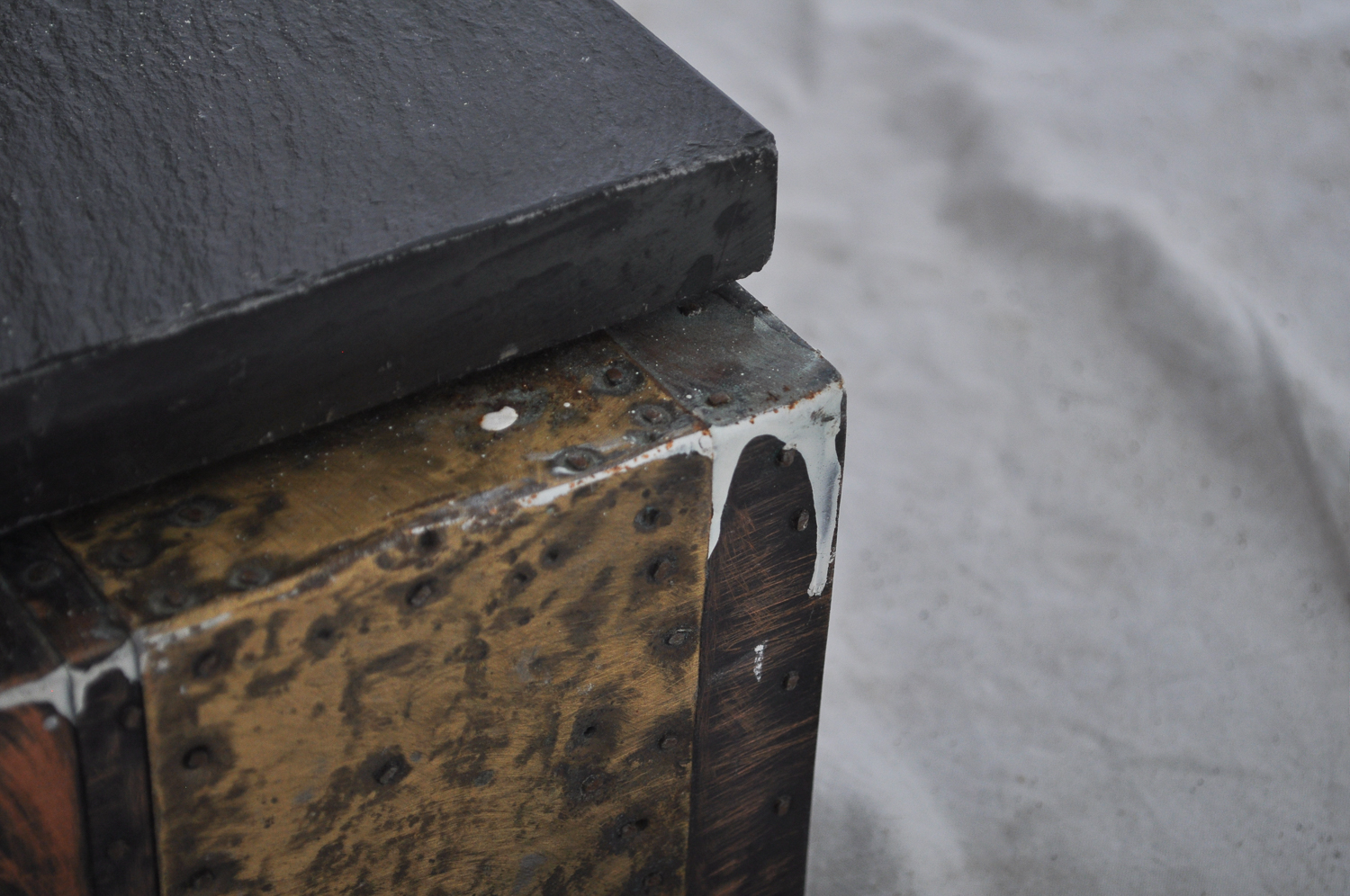 Wall Mounted Mirror and a Matching Slate Top Mantle